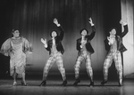 Singer Carrie Smith and dancers in a scene from the Broadway production of the musical "Black And Blue"