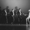 Tap dancers performing in a scene from the Broadway production of the musical "Black And Blue"