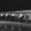 Tap dancers performing in a scene from the Broadway production of the musical "Black And Blue"