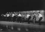 Tap dancers performing in a scene from the Broadway production of the musical "Black And Blue"