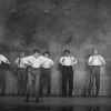 Tap dancers performing in a scene from the Broadway production of the musical "Black And Blue"