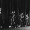 Tap dancers performing in a scene from the Broadway production of the musical "Black And Blue"