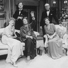 (L-R) Actors Judith Ivey, Richard Chamberlain, Geraldine Page, William LeMassena and Patricia Conolly in a scene from the Broadway revival of the play "Blithe Spirit"