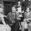 (L-R) Actors Judith Ivey, Geraldine Page, Nicola Cavendish and Patricia Conolly in a scene from the Broadway revival of the play "Blithe Spirit"