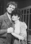 Singers Linda Ronstadt and David Carroll in a scene from the NY Shakespeare Festival production of the opera "La Boheme."