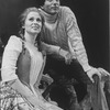 Actors Martin Vidnovic and Meg Bussert in a scene from the Broadway revival of the musical "Brigadoon"