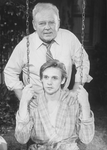 (T-B) Actors Carroll O'Connor and Dennis Christopher in a scene from the Broadway production of the play "Brothers"