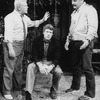 (L-C) Actors Carroll O'Connor and Frank Converse in a scene from the Broadway production of the play "Brothers"