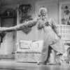 (L-R) Actors Gene Barry and William Thomas, Jr. (in drag) in a scene from the Broadway production of the musical "La Cage Aux Folles."