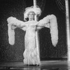 Actor George Hearn in drag in a scene from the Broadway production of the musical "La Cage Aux Folles."