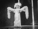 Actor George Hearn in drag in a scene from the Broadway production of the musical "La Cage Aux Folles."