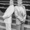 (R-L) Actors Gene Barry and George Hearn in a scene from the Broadway production of the musical "La Cage Aux Folles."