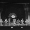 Drag performers in a scene from the Broadway production of the musical "La Cage Aux Folles."