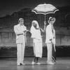 (L-R) Actors Gene Barry, William Thomas, Jr. and Walter Charles in a scene from the Broadway production of the musical "La Cage Aux Folles."