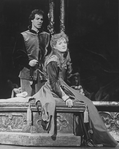 Actors Richard Muenz and Christine Ebersole in a scene from the Lincoln Center revival of the musical "Camelot.".