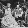 Actors Richard Burton and Christine Ebersole in a scene from the Lincoln Center revival of the musical "Camelot.".