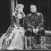 Actors Richard Burton and Christine Ebersole in a scene from the Lincoln Center revival of the musical "Camelot.".