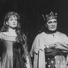 Actors Richard Burton and Christine Ebersole in a scene from the Lincoln Center revival of the musical "Camelot.".