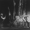 (L-R) Actors Thor Fields and Richard Burton in a scene from the Lincoln Center revival of the musical "Camelot.".