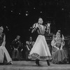 Actresses Pamela Sousa (L) and Renee (Zizi) Jeanmaire (C) with others in a scene from the Broadway revival of the musical "Can Can".