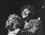 Actors Mark Baker and Maureen Brennan in a scene from the Broadway revival of the musical "Candide.".