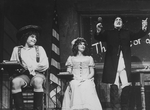 Actor Mark Baker (L) with others in a scene from the Broadway revival of the musical "Candide.".