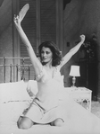 Actress Elizabeth Ashley in a scene from the Broadway revival of the play "Cat On A Hot Tin Roof.".