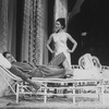 Actors Elizabeth Ashley and Keir Dullea in a scene from the Broadway revival of the play "Cat On A Hot Tin Roof.".