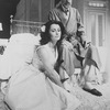 Actors Elizabeth Ashley and Fred Gwynne in a scene from the Broadway revival of the play "Cat On A Hot Tin Roof.".