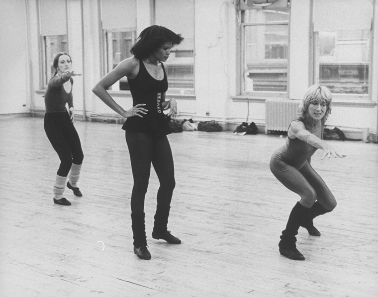 Choreographer Gillian Lynne R And Dancers Rehearsing A Number From The Broadway Production Of 