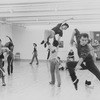 Dancers rehearsing a number for the Broadway production of the musical "Cats"