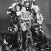 (C, T-B) Terrence Mann, Ken Page and Betty Buckley with others from the Broadway production of the musical "Cats"