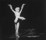 A performer in a scene from the Broadway production of the musical "Cats"