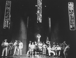 Actor Philip Casnoff (8L) in a scene from the Broadway production of the musical "Chess.".