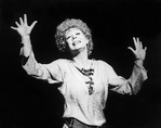 Actress Gwen Verdon in a scene from the Broadway production of the musical "Chicago.".