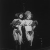 (R-L) Actresses Gwen Verdon and Chita Rivera in a scene from the Broadway production of the musical "Chicago.".