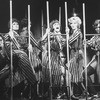Actress Chita Rivera (2L) in a scene from the Broadway production of the musical "Chicago".
