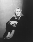 Actress Glenn Close in a scene from the Off-Broadway production of the play "Childhood"