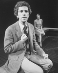 Actors John Rubenstein and Phyllis Frelich in a scene from the Broadway production of the play "Children Of A Lesser God."