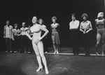 Dancer Kelly Bishop with others in a scene from the Broadway production of the musical "A Chorus Line.".