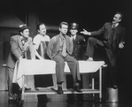 Actor James Naughton (C) in a scene from the Broadway production of the musical "City Of Angels"