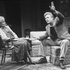 Actors Bruce Davison and Nancy Marchand in a scene from the Off-Broadway production of the play "The Cocktail Hour."