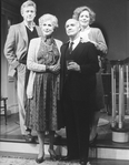 (L-R) Actors Bruce Davison, Nancy Marchand, Keene Curtis and Holland Taylor in a scene from the Off-Broadway production of the play "The Cocktail Hour."