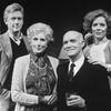 (L-R) Actors Bruce Davison, Nancy Marchand, Keene Curtis and Holland Taylor in a scene from the Off-Broadway production of the play "The Cocktail Hour."