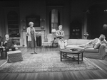 (L-R) Actors Keene Curtis, Nancy Marchand, Bruce Davison and Holland Taylor in a scene from the Off-Broadway production of the play "The Cocktail Hour."