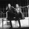 Actor George S. Irving (R) in a scene from the Broadway production of the musical "Copperfield."