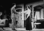 Actors Cicely Tyson and Peter Gallagher in a scene from the pre-Broadway tryout of the revival of the play "The Corn Is Green."