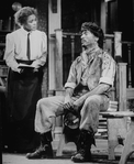 Actors Cicely Tyson and Peter Gallagher in a scene from the pre-Broadway tryout of the revival of the play "The Corn Is Green."