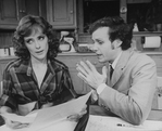 Actors Mary Beth Hurt and Peter MacNicol in a scene from the Broadway production of the play "Crimes Of The Heart.".