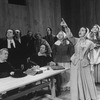 Actress Justine Bateman (3R) with others in a scene from the Roundabout Theatre revival of the play "The Crucible"